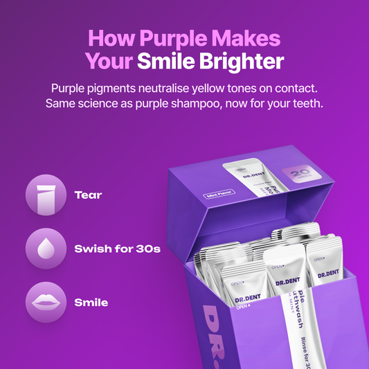 DR.DENT Purple Color Correcting Mouthwash